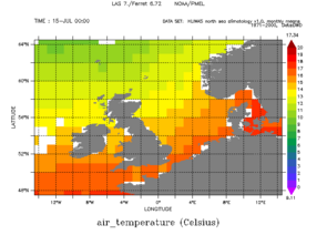 air temperature / air pressure climatology Jul 1971-2000