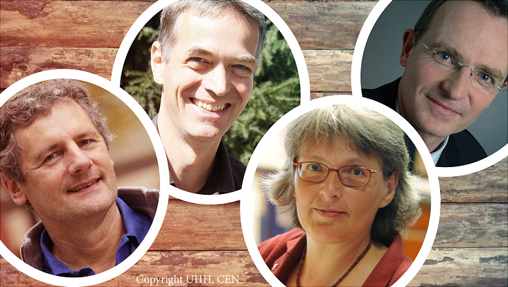 Unsere Wissenschaftlerinnen und Wissenschaftler beim Wissen vom Fass