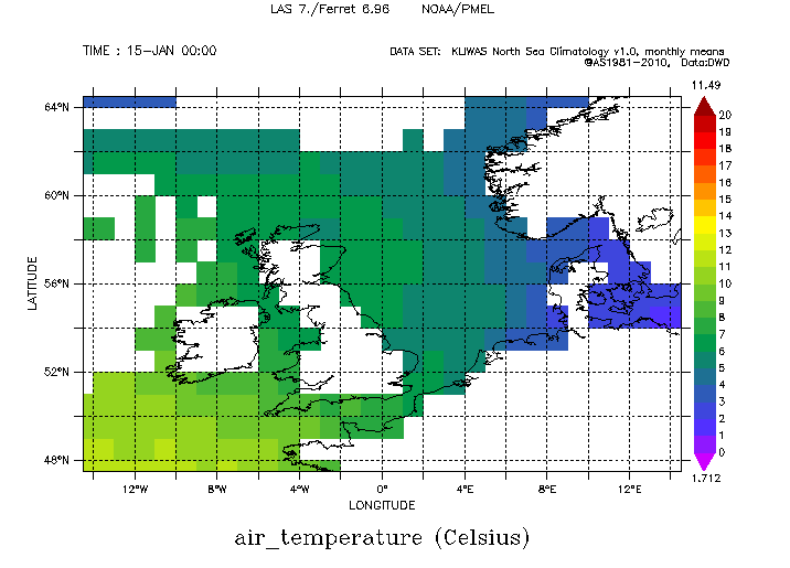 KNSC 30-year-means air temperature 1981-2010