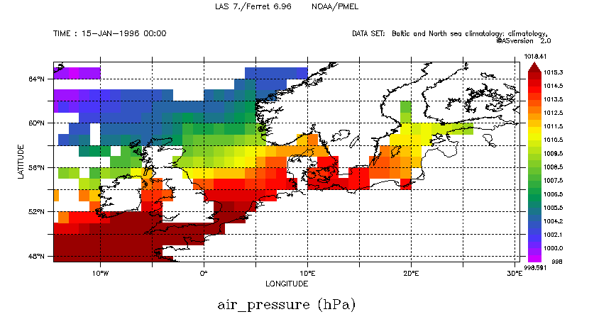 BNSC / Atmosphere / air pressure / climatology 1981-2010