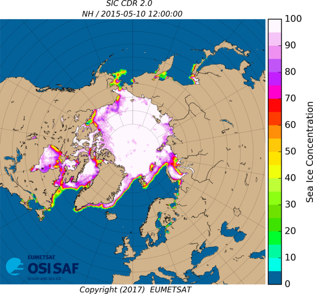 OSI-SAF Sea Ice Northern Hemisphere