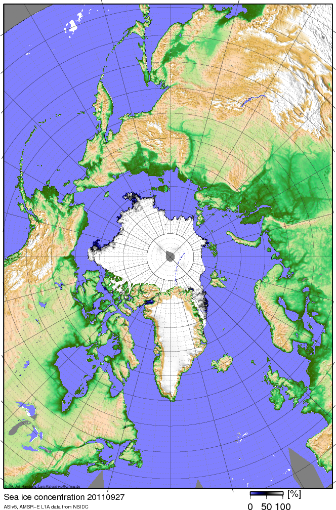 ASI-AMSRE North Pole