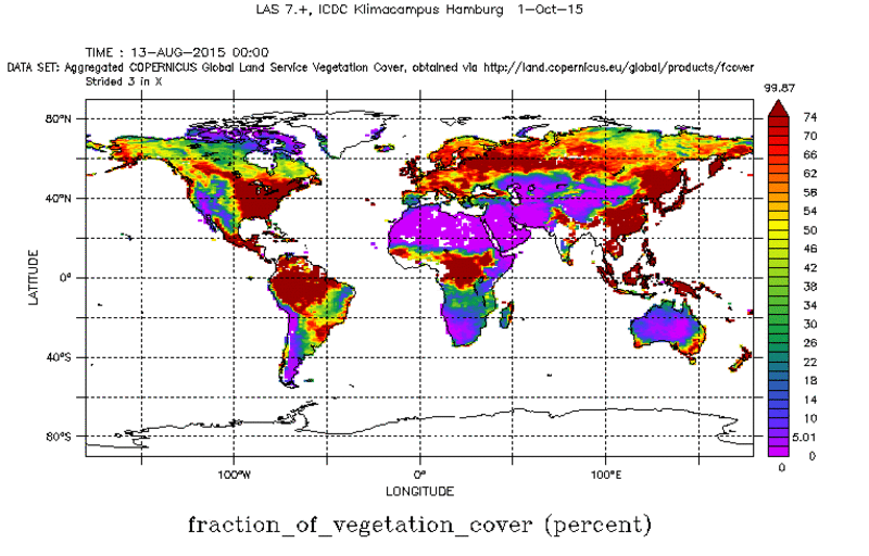 Global vegetation cover