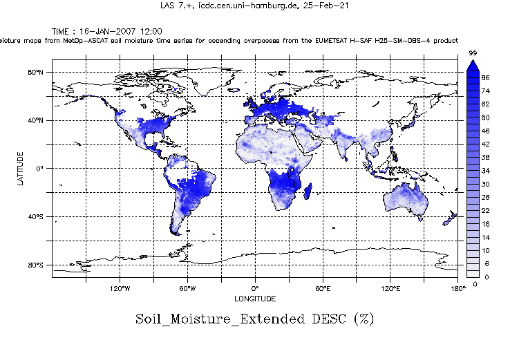 ASCAT Soil moisture