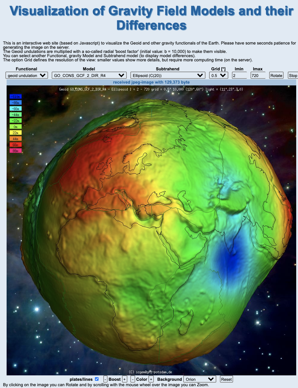 heerser herder plek Global gravity field model Geoid: EIGEN-6C4 : ICDC : Universität Hamburg