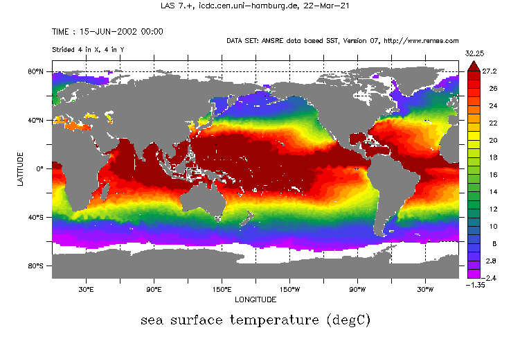 SST from AMSR-E June 2002